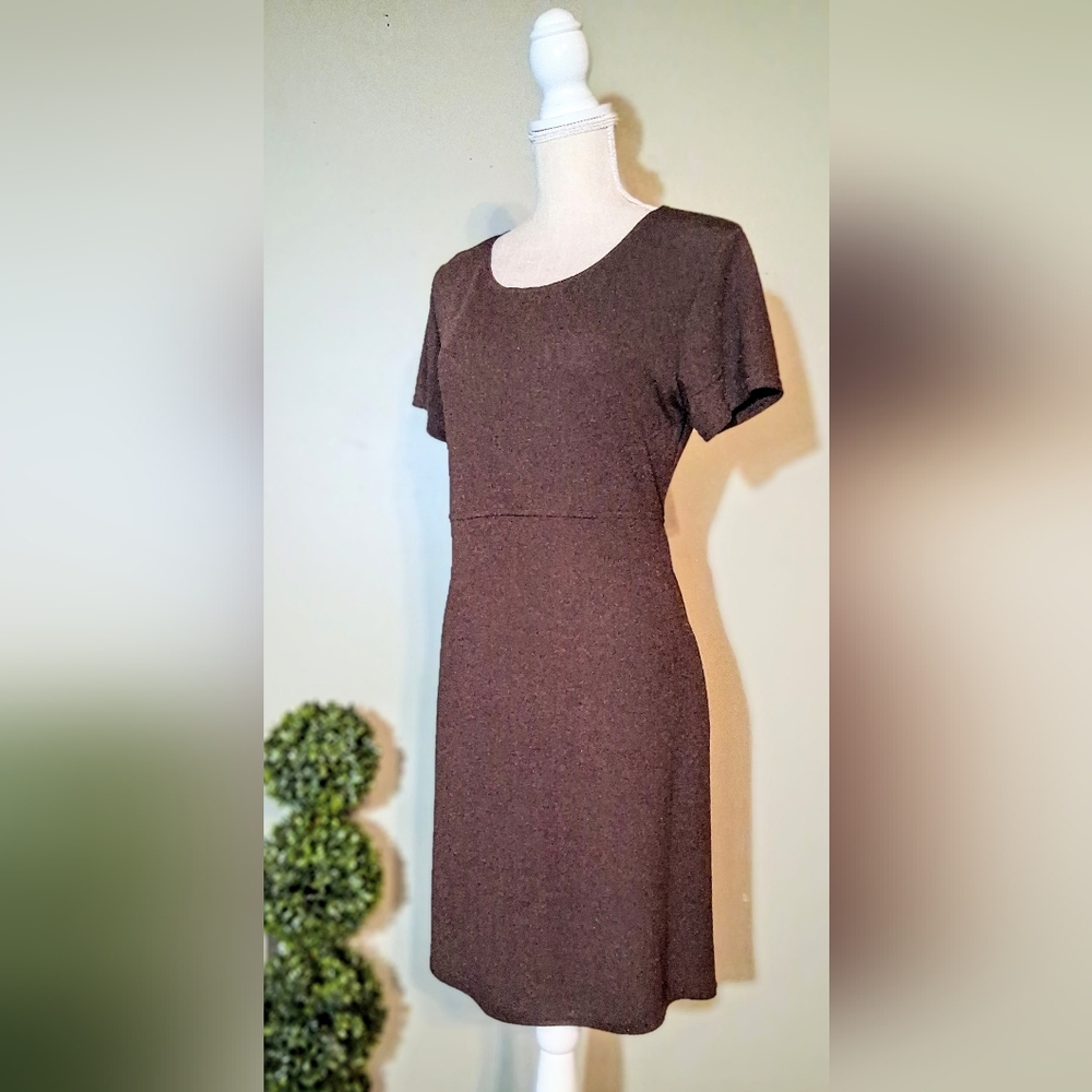 Vintage Like New! Rabbit Rabbit Rabbit Chocolate Brown Matching Dress & Cardigan - Picture 5 of 11